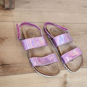 SO Pink Sandals, Girls 1